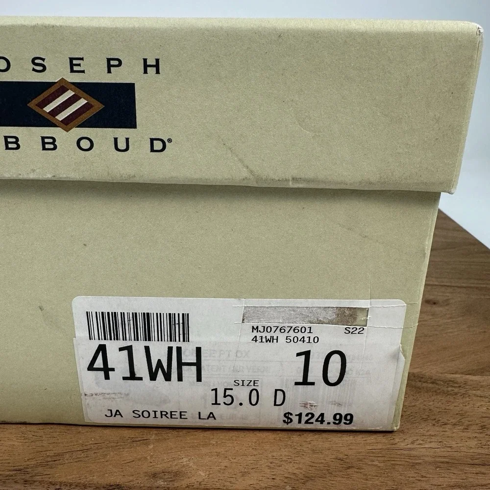 New Mens Joseph Abboud Soiree Patent Leather Lace‎ Up Dress Shoes Sz 15 D